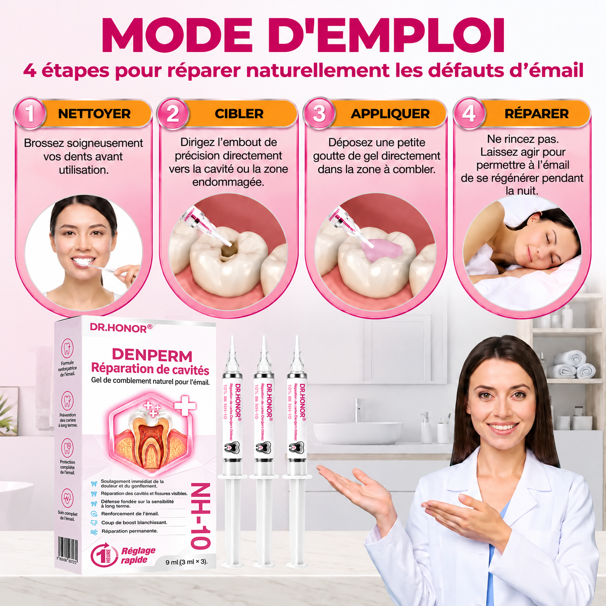 Cavity-Repair Natural Enamel Filling Gel
